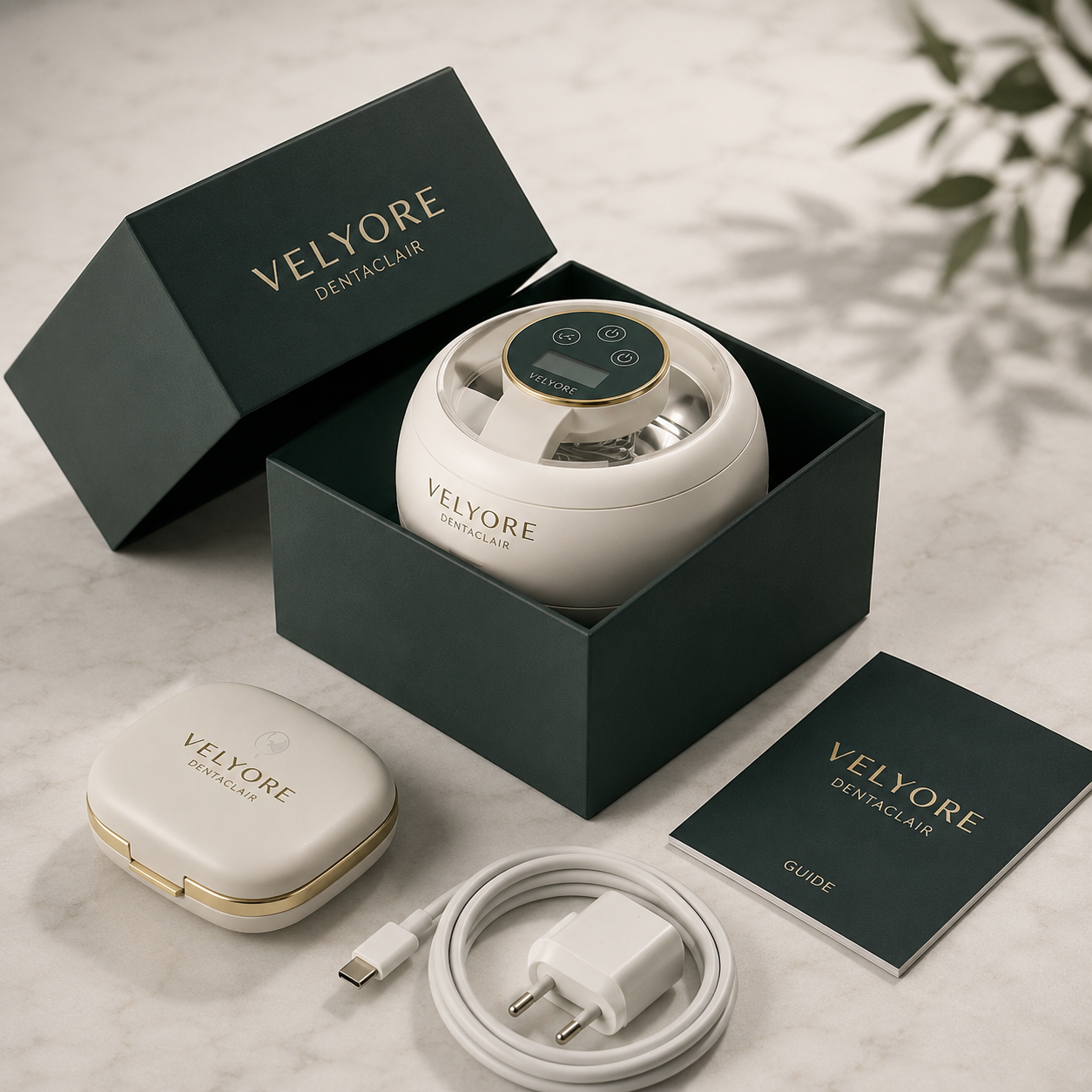 VELYORE DentaClair — Nettoyeur ultrasonique pour prothèses dentaires
