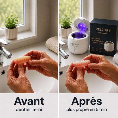 VELYORE DentaClair — Nettoyeur ultrasonique pour prothèses dentaires